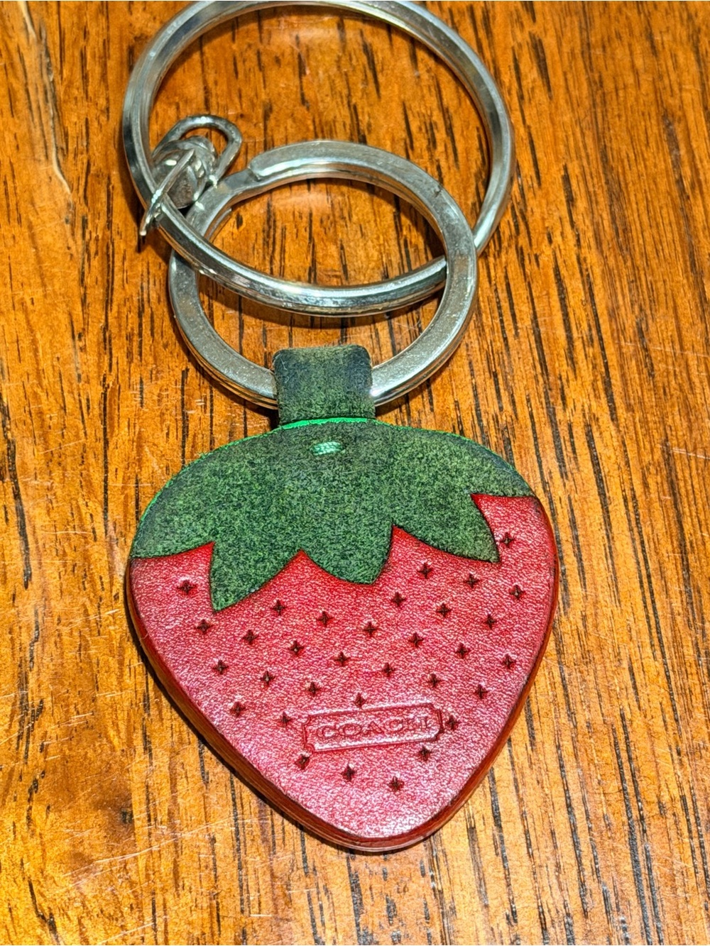 Coach Y2K Strawberry Keychain Made In Italy